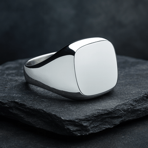 Siegelring 925 Sterling Silber quadratisch